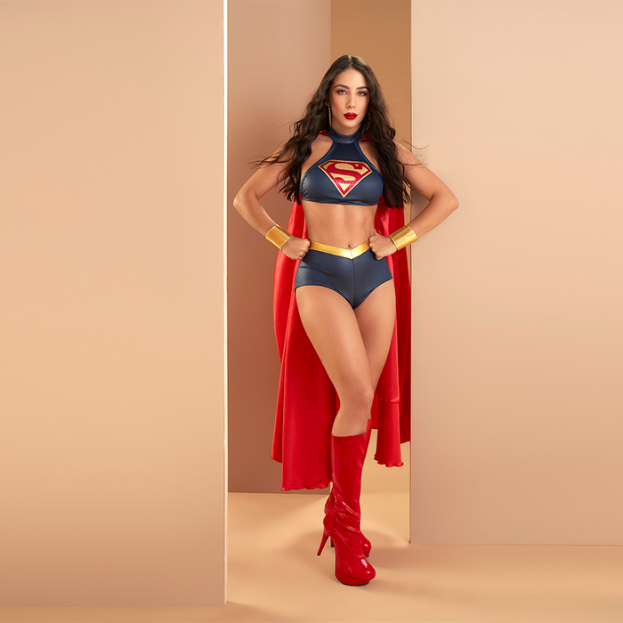 Disfraz Golden Age Supergirl Azul