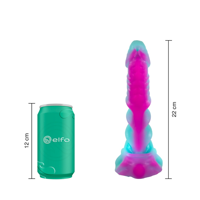 Dildo Anfibio Mediano Verde Fucsia