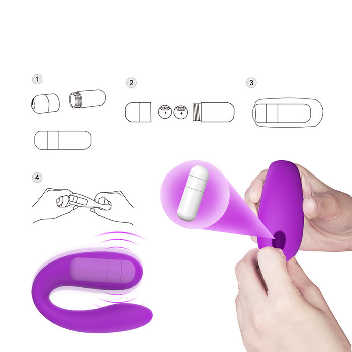 Vibrador Doble Estimulación Vebe Purple