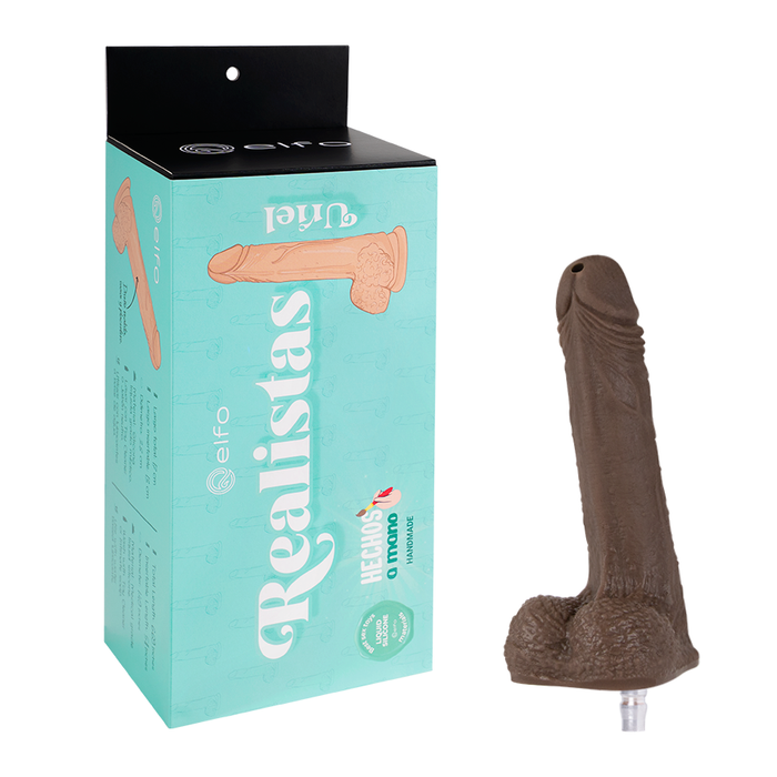Dildo Uriel Brown compatible con Robbocock Machine