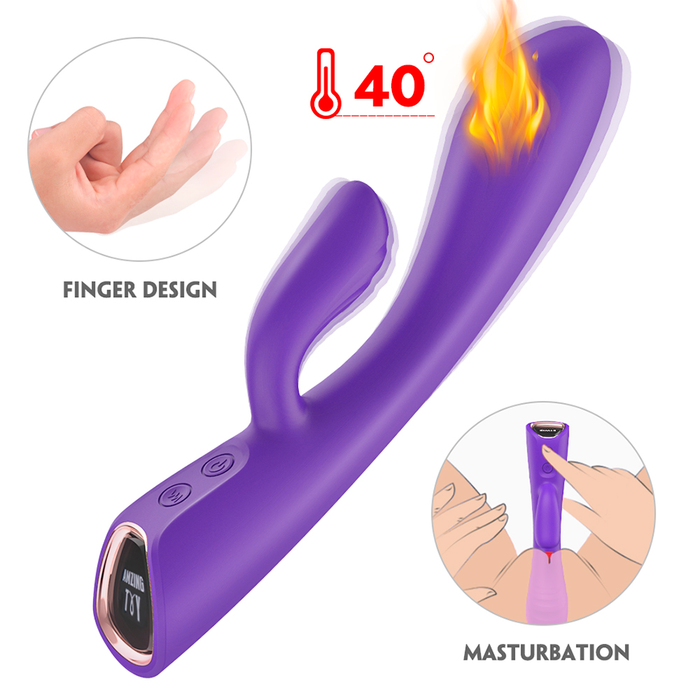 Vibrador de Doble Estimulación Alivior Purple by Amzing Toys