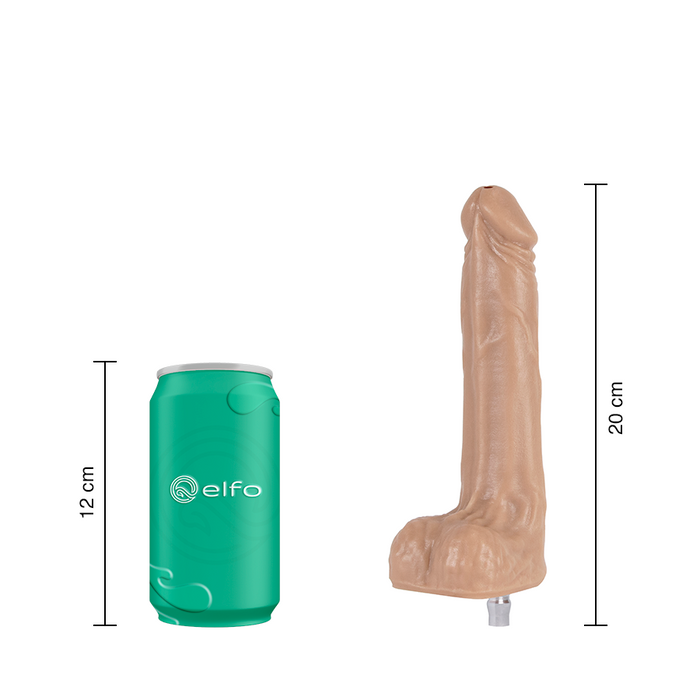 Dildo Paul Caramelo Compatible con Robbocock Machine