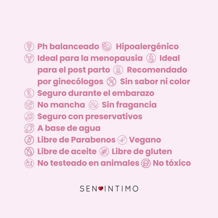 Lubricante Neutro con Ácido Hialurónico y Aloé x 500 ml by Sen Ìntimo