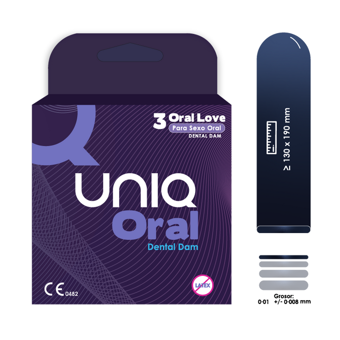 Uniq Oral Love Máscara Facial para Sexo Oral x 3 Unidades