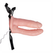 VIBRATING UNISEX HOLLOW STRAP ON DOUBLE 