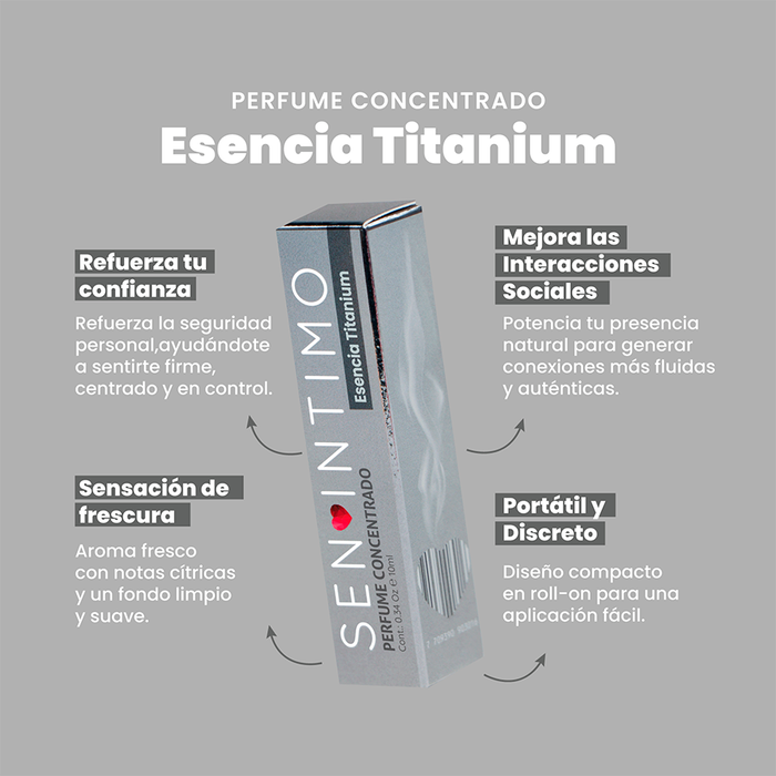 Pheromone Infused Parfum Titanium x 10 Ml Sen Intimo Usa