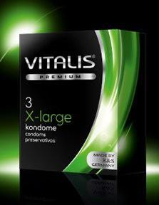 Condón Vitalis Extra Large x 3 Unidades