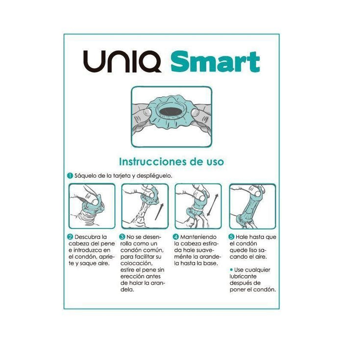 Condón Uniq Smart Pre Erección x 3 Unidades