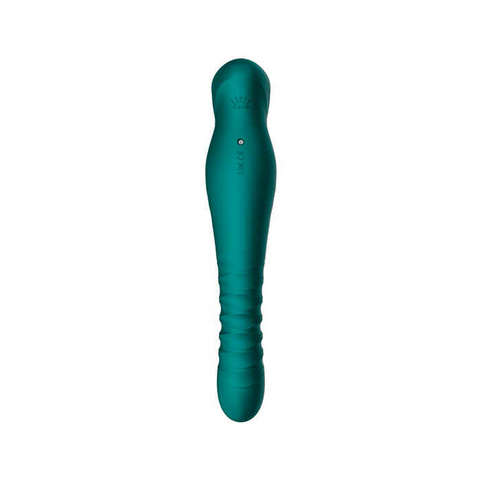 Vibrador de Lujo King Turquoise Green Controlado por APP Bluetooth by ZALO