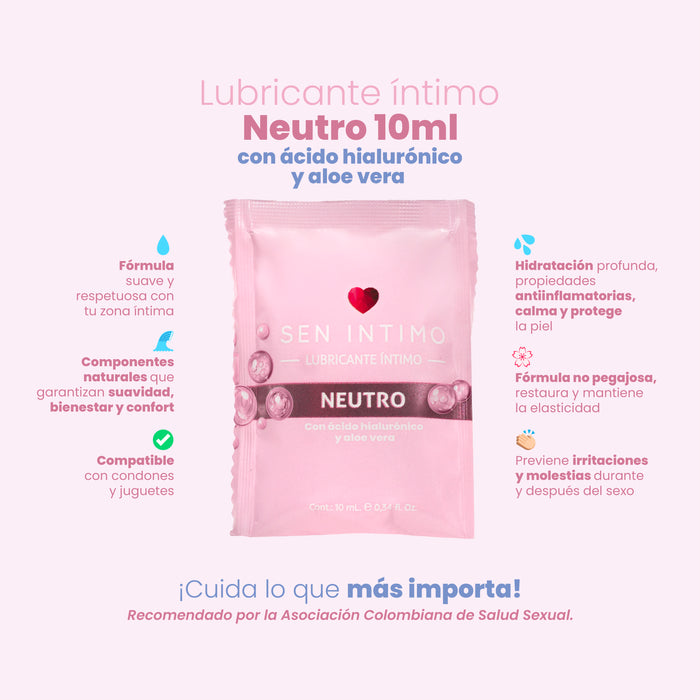Lubricante Neutro con Ácido Hialurónico y Aloé x 10 ml by Sen Ìntimo