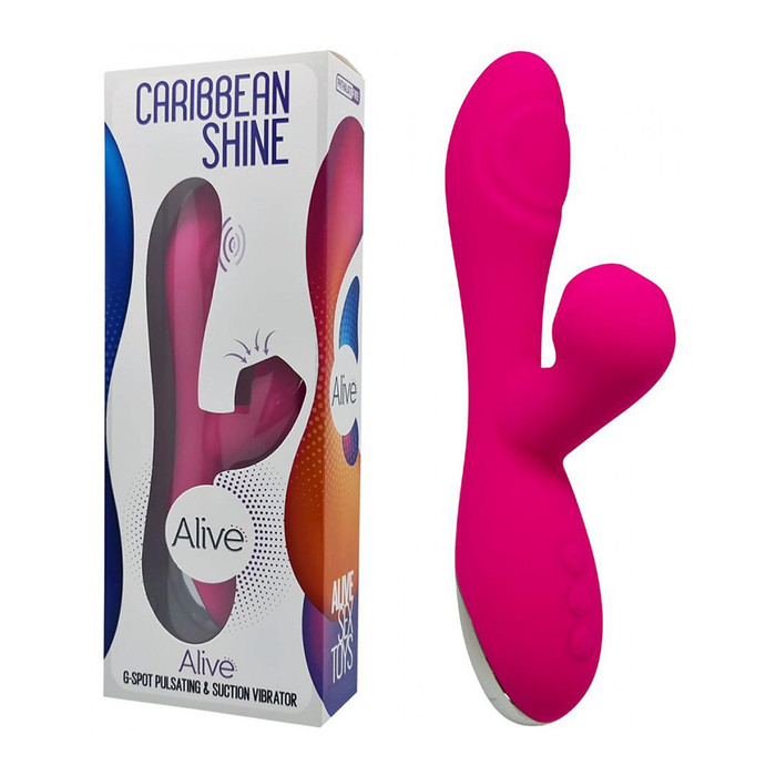 Vibrador Doble Estimulación Caribbean Shine Fucsia