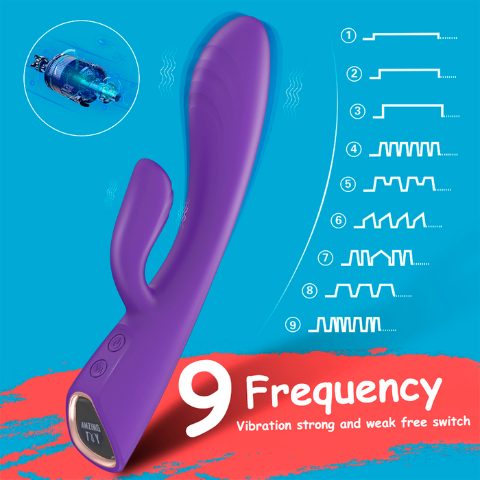 Vibrador de Doble Estimulación Alivior Purple by Amzing Toys