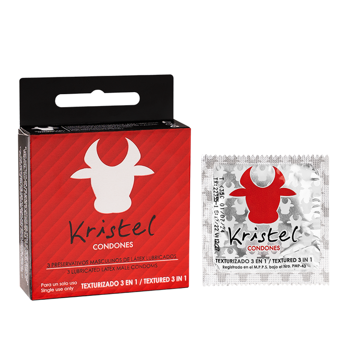 Condón Kristel Texturizado x 3 Unidades