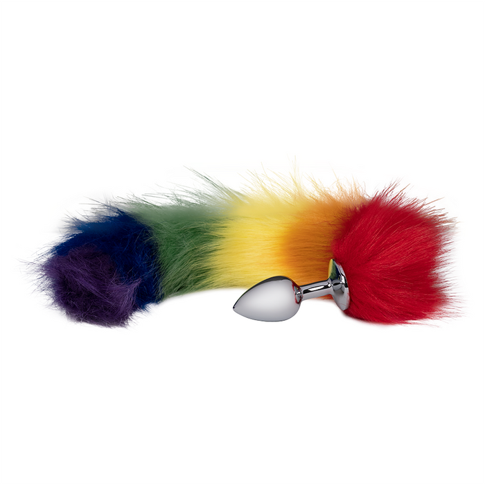 Plug Anal Cola de Zorro Rainbow Pride - TiendaCereza.com | Sex Shop Plug Anal Cola de Zorro Rainbow Pride - TiendaCereza.com | Sex Shop