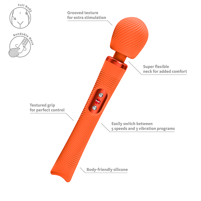 Vim Orange Vibrador Masajeador