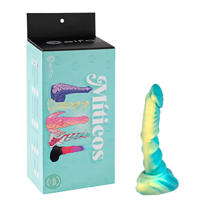 Dildo Anfibio Mediano Amarillo Verde