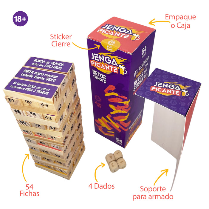 Juego Jenga Picante