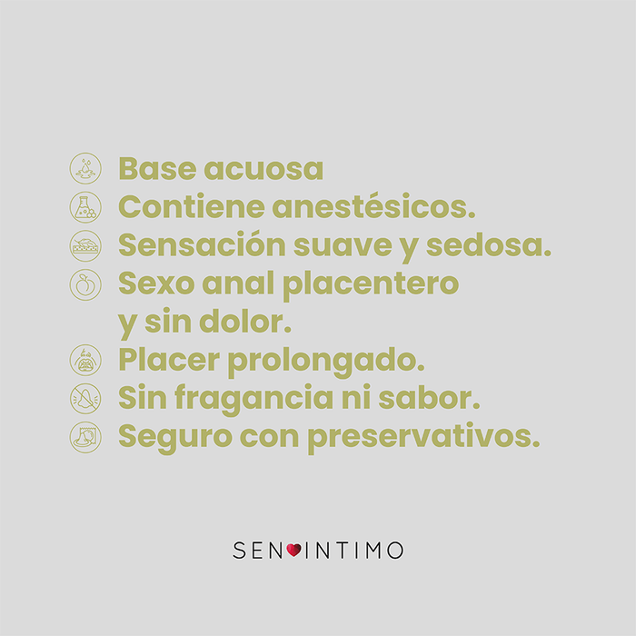 Lubricante Íntimo Anal Desensibilizante x 30 ml by Sen Intimo