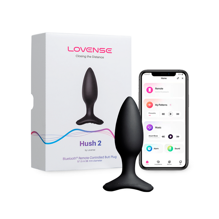 Vibrador Anal Hush 2 (1.75 pulgadas) Controlado por APP Global by Lovense