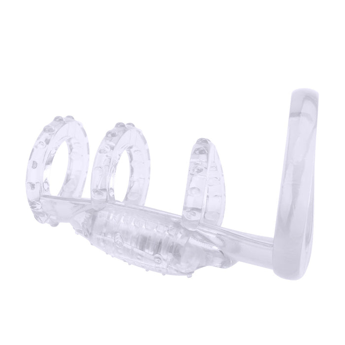 Vibrating Cock Cage Clear