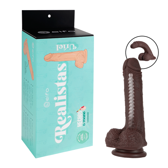 Dildo Uriel Brown Flexible