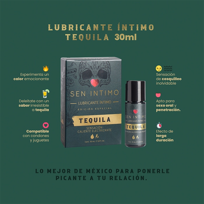 Lubricante Íntimo Tequila Sensación Caliente Electrizante x 30 ml by Sen Íntimo