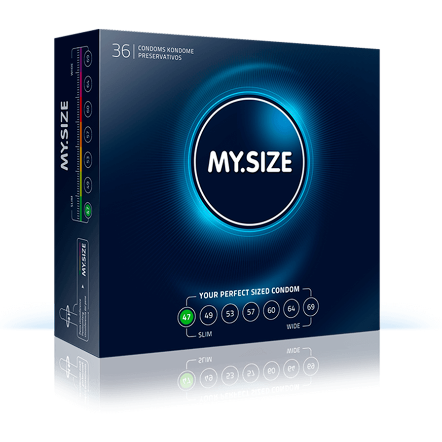 Condón Mysize 47 milímetros x 3 Unidades - TiendaCereza.com | Sex Shop