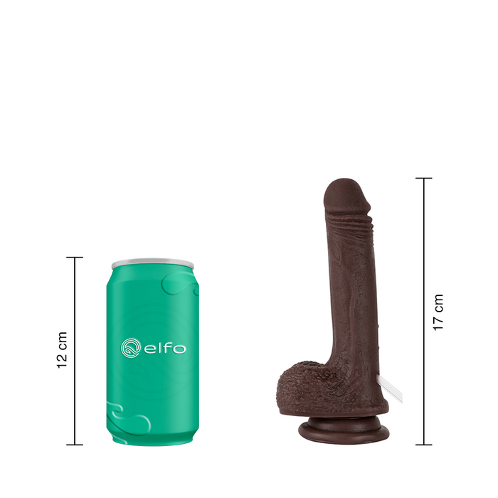 Dildo Uriel Chocolate Nude Eyaculador