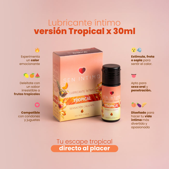 Lubricante Íntimo Caliente Tropical  X 30 mL Sen Intimo