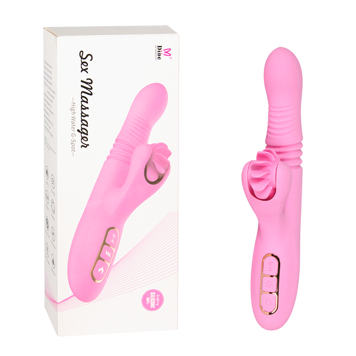 Vibrador Doble Estimulación Pink Flamingo Heat