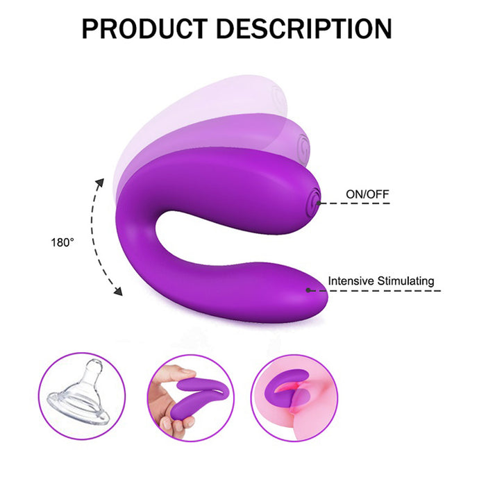 Vibrador Doble Estimulación Vebe Purple