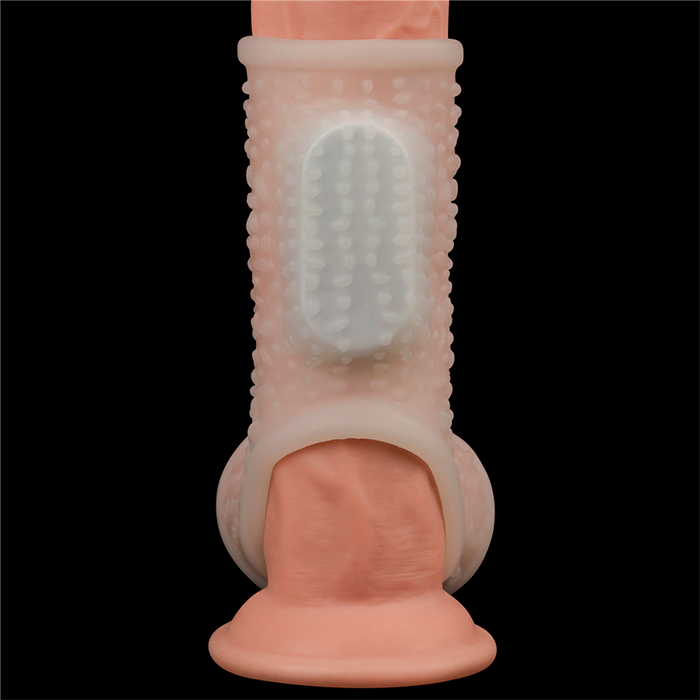 Vibrating Drip Knights Ring with Scrotum Sleeve